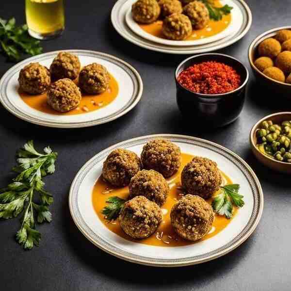 Закуска с мясным фаршем Клубочки ниток